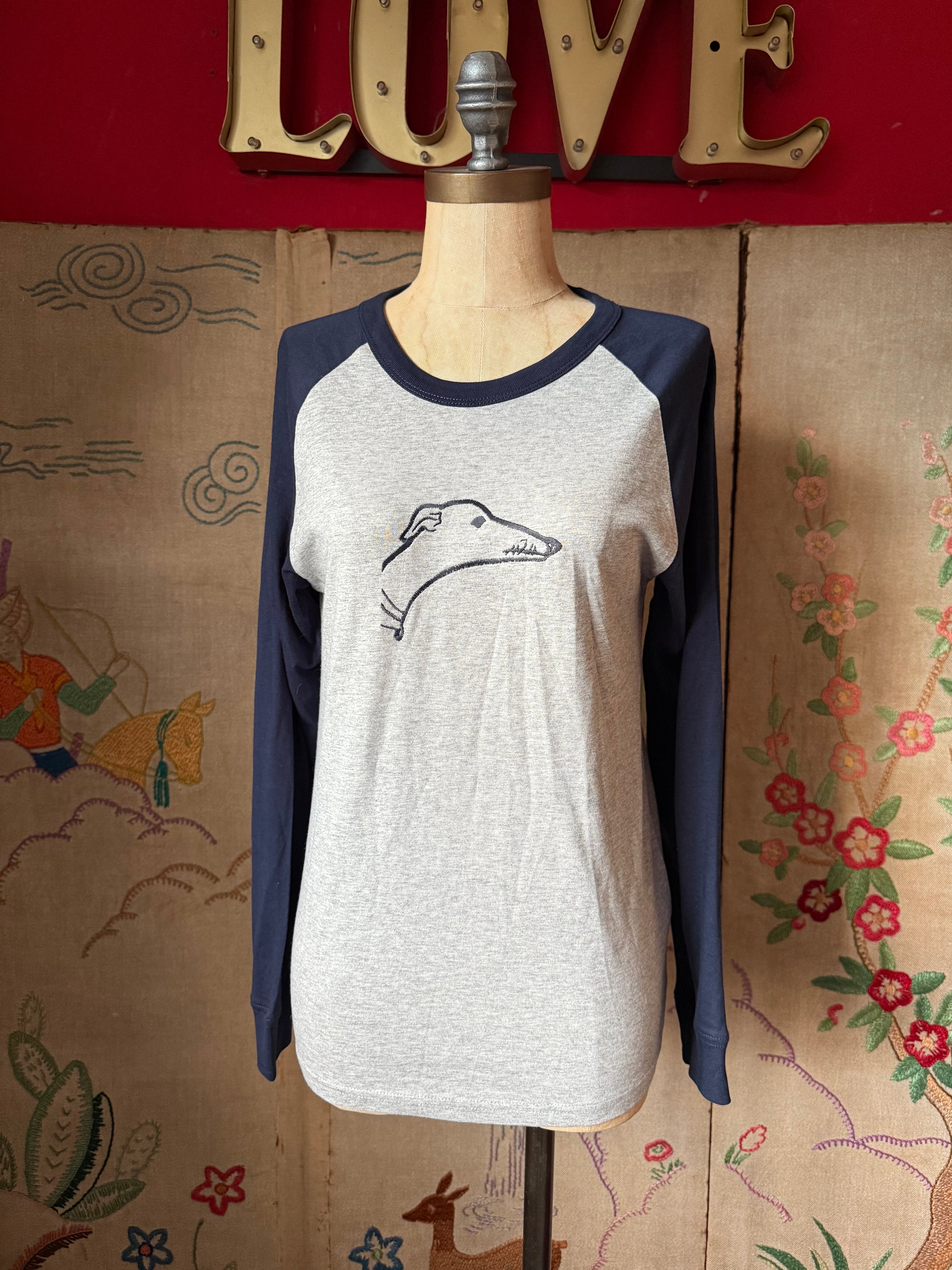 Side Hound Sighthound Baseball Organic Shirt XXS