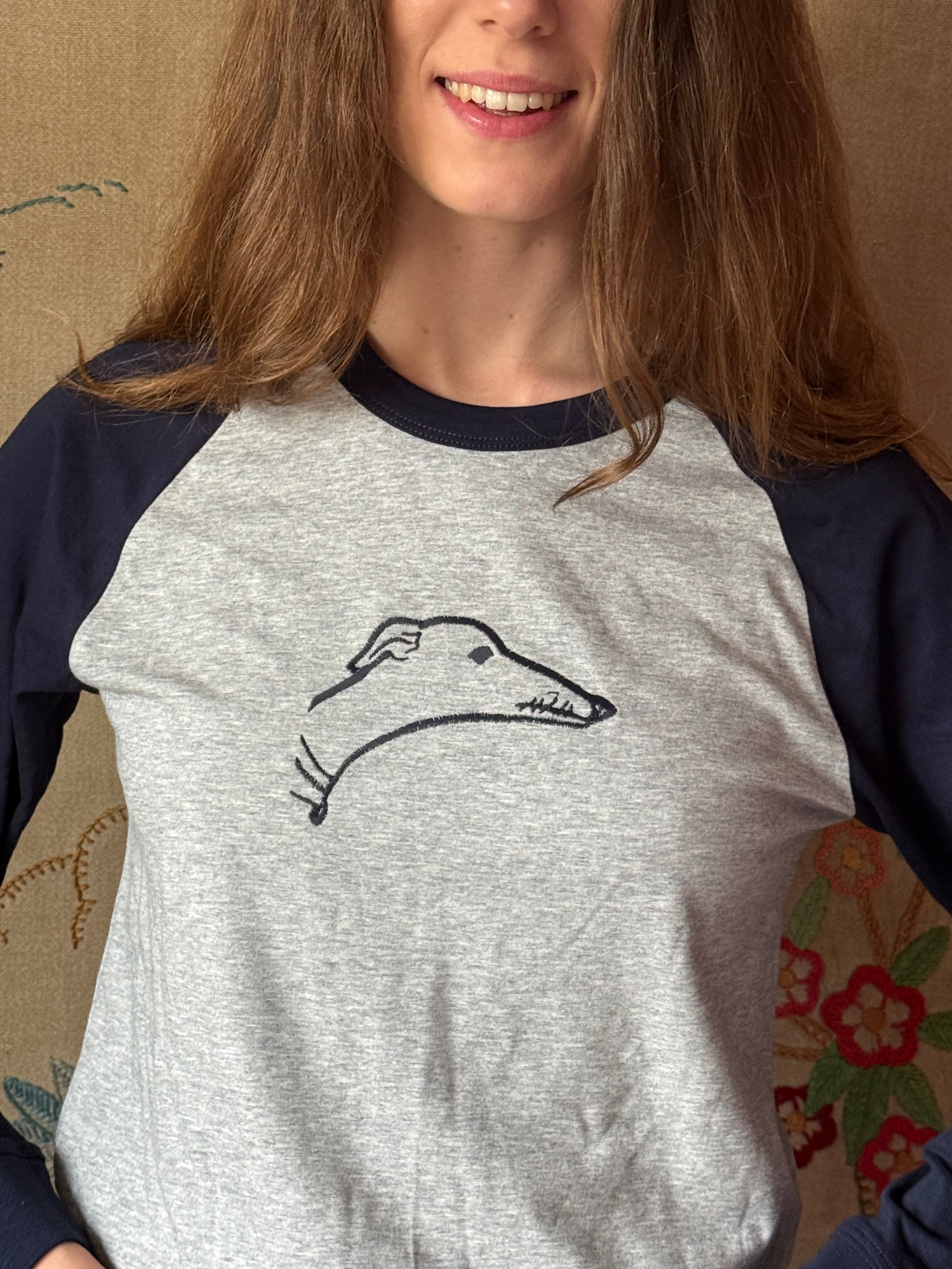 Side Hound Sighthound Baseball Organic Shirt XXS