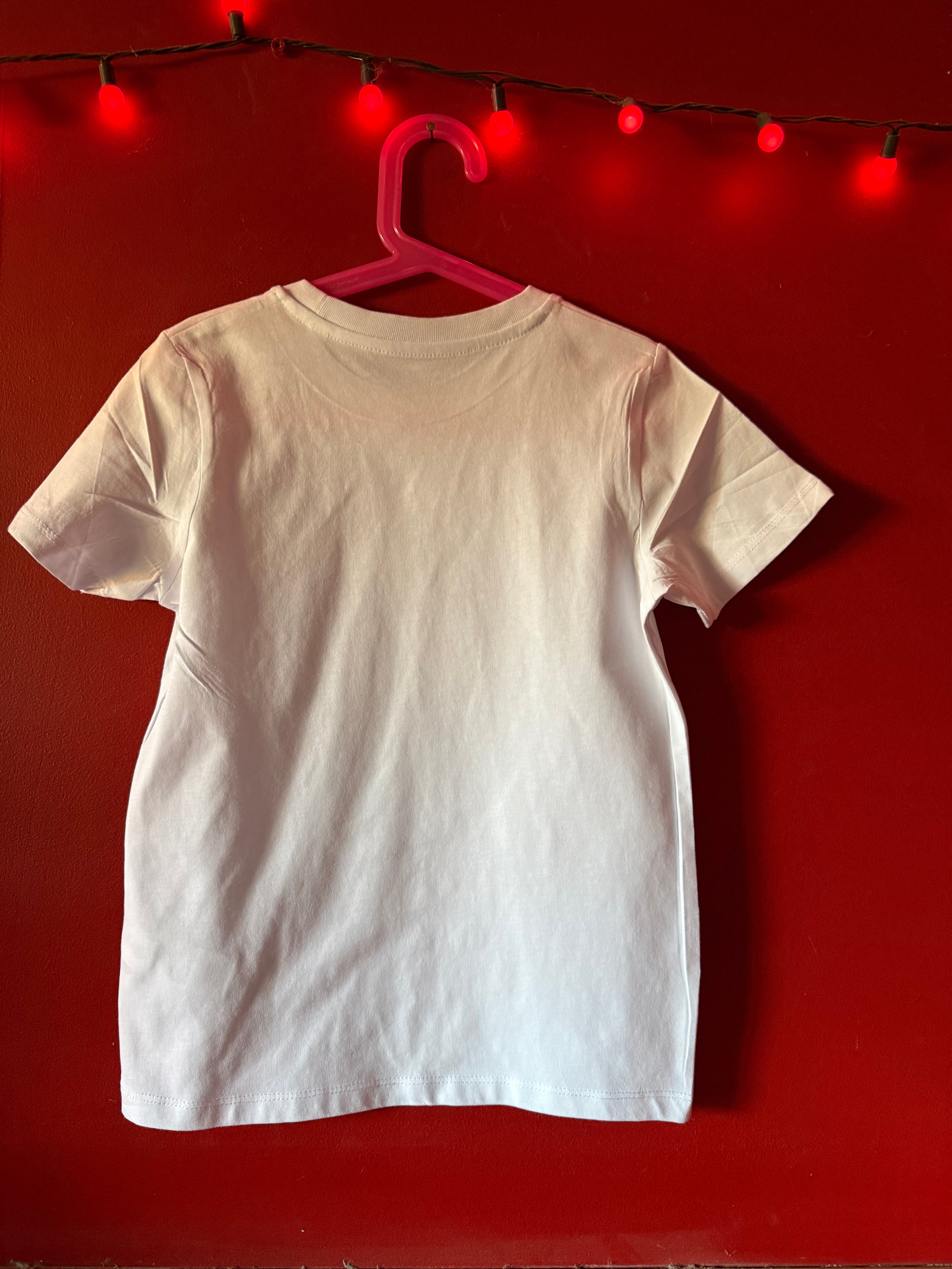 Crossed Paws Printed on Organic Cotton T Shirt Aged 7-8 Years