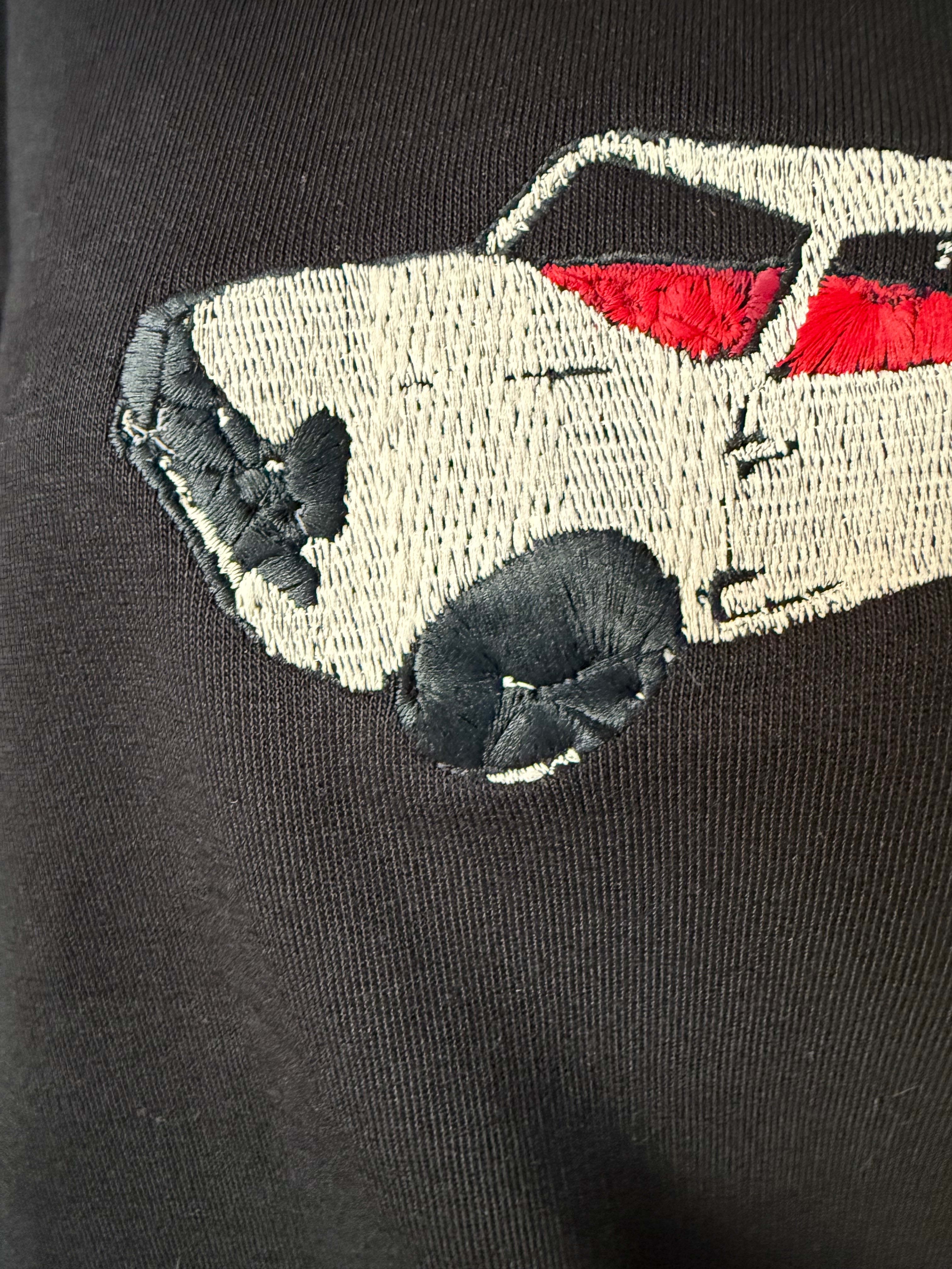 Mini Countryman 1969 Embroidered on Black Sweatshirt S