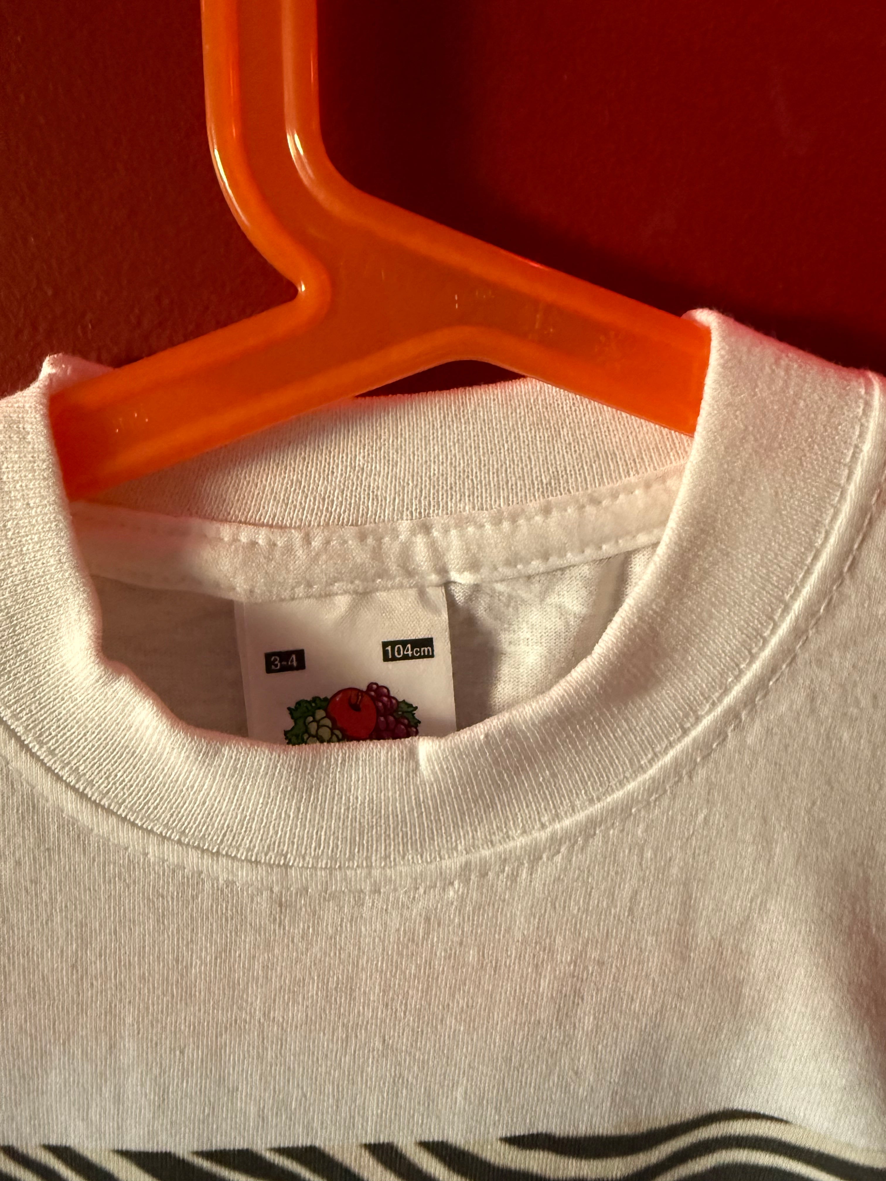 Hound Leaping Printed T Shirt on White Age 3-4 Years